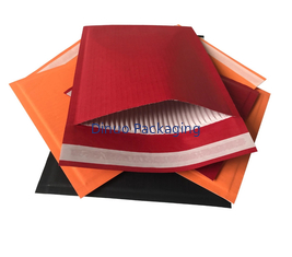 Custom Red Self Sealing Paper Mailers Packaging Cushioned Envelopes