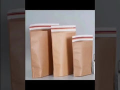 100% Mailer Kertas Kraft Biodegradable Dengan Gusset Bawah Dan Gusset Samping