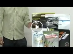 Tas Doypack Cetak Kustom Botol Minuman Berbentuk Nozzle Aluminium Foil Stand Up Spout Pouch