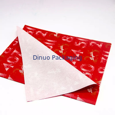 Kemasan Pembungkus Kado Natal Bungkus Kertas Tisu Merah Dengan Pencetakan Foil Emas Floral
