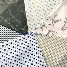 Christmas Patterned Wave Point Biodegradable Tissue Paper Wrap Untuk Hadiah Wajah Parfum