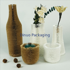 Bahan Ramah Lingkungan Honeycomb Wrapping Kraft Paper Rolls Untuk Produk Kado Rapuh