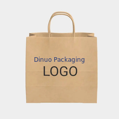 Kertas Kraft Takeaway Tote Bag Baking Pastry Milk Tea Shopping Gift Paper Bag