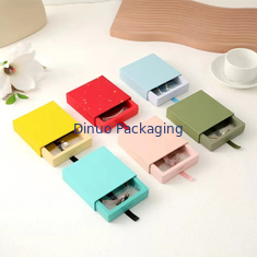 Kotak Kertas Cetak Kustom yang Dapat Didaur Ulang Varnishing Paper Drawer Gift Box