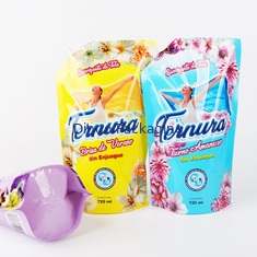 Laundry Detergent Custom Printed Stand Up Pouches Refill Liquid Soap Packaging Bag