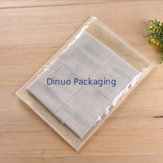 Zipper / Top Closure CPE Packaging Bags Tear Resistant Untuk Kaus Kaki