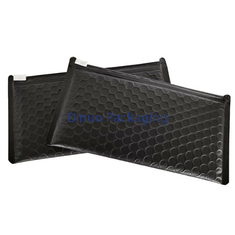 Black Mailer Zipper Bag Packing Bubble Poly Bag Dengan Logo Pribadi Khusus