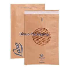 Compostable Honeycomb Padded Kraft Paper Express Envelope Biodegradable Shockproof Mailers Pengiriman Kantong Surat