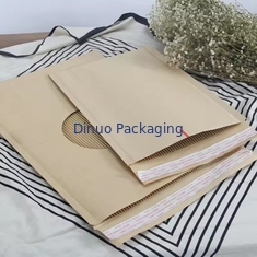 Customized Honeycomb Cushion bergelombang Poly Mailer Padded Shipping Envelope Kraft Paper Bubble Mailing Bag