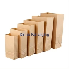 Kantong kertas yang disesuaikan Kemasan Kantong kertas kraft kelas makanan yang dapat didaur ulang