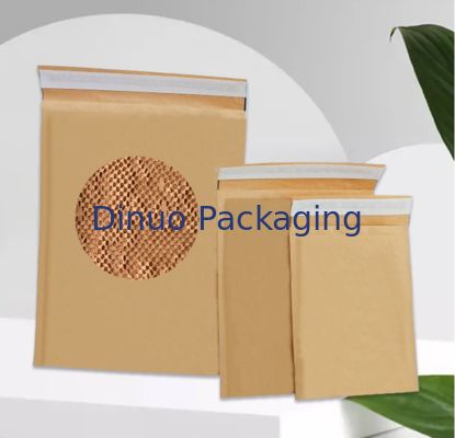 Amplop Kertas Honeycomb Tahan Guncangan yang Dapat Disesuaikan Kantong Kertas Ramah Lingkungan Untuk Pengiriman