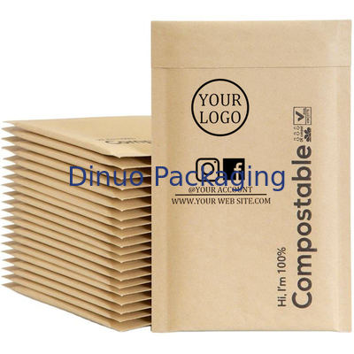 Self-sealing Closure Type and Low Density Polyethylene Inner Materials Kraft Poly Bubble Wraps for Secure Packaging
