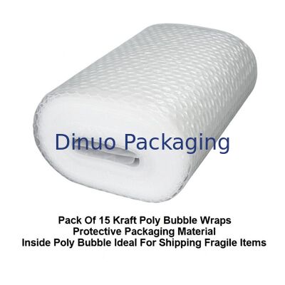 Paket dari 15 Kraft Poly Bubble Wrap Bahan kemasan pelindung di dalam Poly Bubble Ideal untuk pengiriman barang rapuh