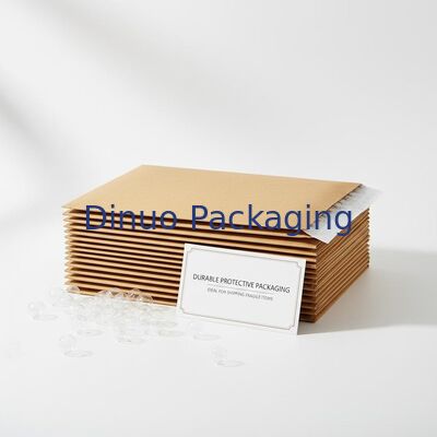 Self-sealing Kraft Poly Bubble Wraps Bahan Kemasan Pelindung Tahan Lama Ideal untuk Pengiriman Barang Rapuh dan Memastikan Pengiriman Aman