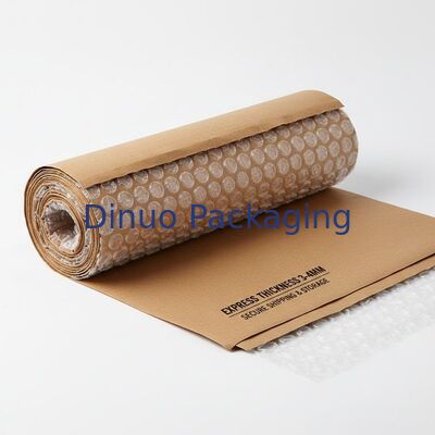 Bahan Kemasan Pelindung Kertas Kraft Poly Bubble Wrap Tebal 3 hingga 4mm Dirancang untuk Pengiriman dan Penyimpanan yang Aman