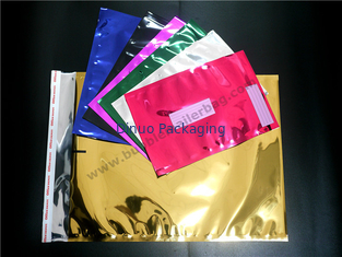 Amplop Aluminium Foil Segel Tiga Sisi 5"X10" #00 Keamanan PVC Untuk Kantor