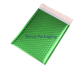 Quad Seal Light Green Metallic Bubble Mailer 265x360mm #I Plastik Shock Resistansi untuk Promosi
