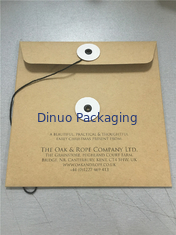 Coklat 000 Kraft Bubble Mailer 6x10 Kraft Paper Genggam String Tie Amplop