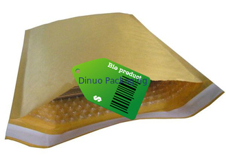 Yellow Kraft Paper Bubble Wrap Amplop, 235x330mm # H Bubble Mailer Bags