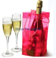 Waterproof PVC Transparan Tas Plastik Tas Es Dengan Pegangan Ramah Lingkungan