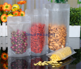 Custom Stand Up Standes Pouches Dengan Ziplock, Stand Up Plastic Pouch Packaging