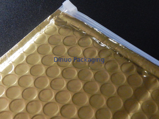 Kemasan Bintang Zipper Slide Matte Emas Bubble Bag Zipper kantong plastik Untuk Hadiah