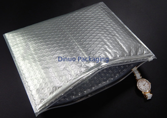 8x12 &#39;&#39; Kontainer Banyak pengiriman Laut Metalik Foil Padded Amplop Mailer Ongkos Kirim Ritsleting Tas Gelembung