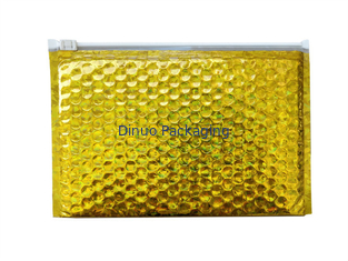 Shockproof Laser Film Zipper Bubble Bags Untuk Perhiasan / Kosmetik SGS
