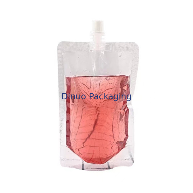 Komposit Plastik Food Grade Stand Up Spout Pouch Kustom Dicetak Beer Drink Liquid Bag