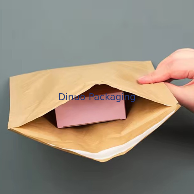 Custom Compostable Honeycomb Padded Kraft Paper Express Envelope Biodegradable Shockproof Mailer Pengiriman Kantong Kemasan
