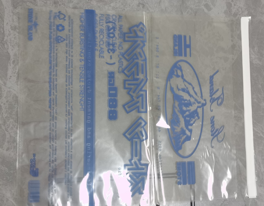 Custom 100% Transparent Cellophane Bags with High Texture and 35 Or 50gsm Thickness For Garment Packaging