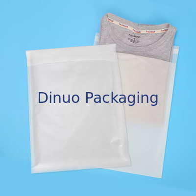 Garment Clear Glassine Paper Bag Non Plastic Gusset Untuk T-Shirt