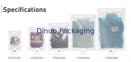 Garment Clear Glassine Paper Bag Non Plastic Gusset Untuk T-Shirt