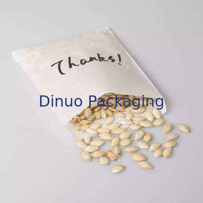 Kantong Kertas Glassine Kustom Kue Popcorn Amplop 100% Aman untuk Makanan
