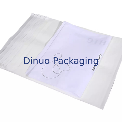 Custom Logo Waterproof Clothing Stamped Glassine Paper Bag White Packing Pouch Amplop