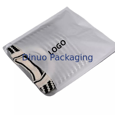 Custom Logo Waterproof Clothing Stamped Glassine Paper Bag White Packing Pouch Amplop