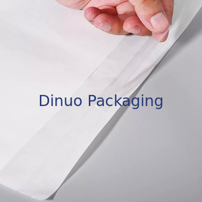 Custom Logo Waterproof Clothing Stamped Glassine Paper Bag White Packing Pouch Amplop