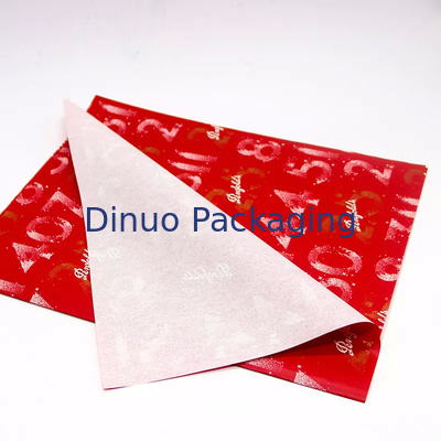 Kemasan Pembungkus Kado Natal Bungkus Kertas Tisu Merah Dengan Pencetakan Foil Emas Floral