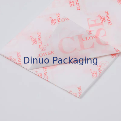 Orange Logo Personalized Printed Tissue Paper Wrap For Flower Wedding Garland Facial Gift