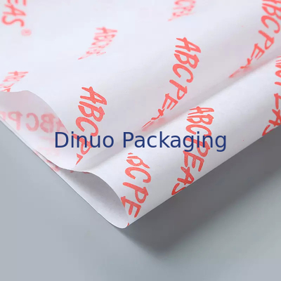 Orange Logo Personalized Printed Tissue Paper Wrap For Flower Wedding Garland Facial Gift