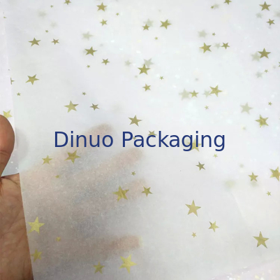 Christmas Patterned Wave Point Biodegradable Tissue Paper Wrap Untuk Hadiah Wajah Parfum