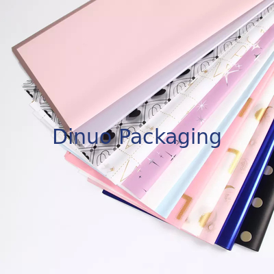 Lembar Kertas Tisu Pulp Kayu Foil Emas Kustom Untuk Hadiah Rose Gold