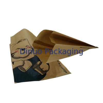 Tas Kertas Lilin Biodegradable Makanan Tembus Dengan Strip Perekat Gusset Glassine Envelopes