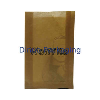 Tas Kertas Lilin Biodegradable Makanan Tembus Dengan Strip Perekat Gusset Glassine Envelopes
