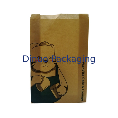 Tas Kertas Lilin Biodegradable Makanan Tembus Dengan Strip Perekat Gusset Glassine Envelopes