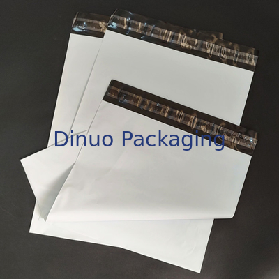 Tas Polymailer Amplop Daur Ulang Cetak Kustom Putih Hitam Untuk Pengiriman Kurir Ekspres