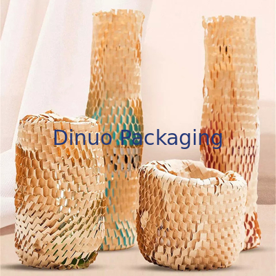 Woodpulp Biodegradable Honeycomb Kraft Paper Cushioning Pelindung Honeycomb Ball