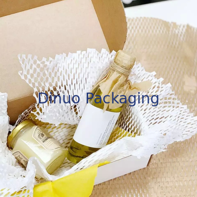 Bantalan Pelindung Biodegradable Mengisi Pengemasan Buffer Roll Kraft Wrap Honeycomb