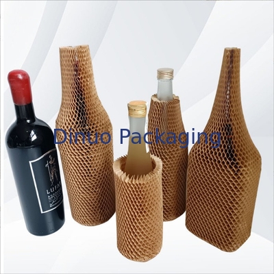 Selongsong Kertas Sarang Lebah Silinder Dapat Didaur Ulang Untuk Botol Anggur Barang Pecah
