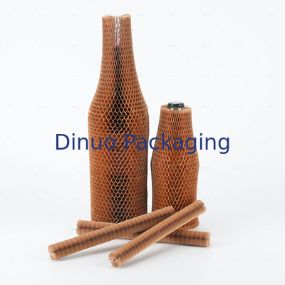 Kerajinan Kraft Sarang Lebah Kertas Pembungkus Mesh Set Kemasan Botol Kaca Kosmetik Tahan Guncangan